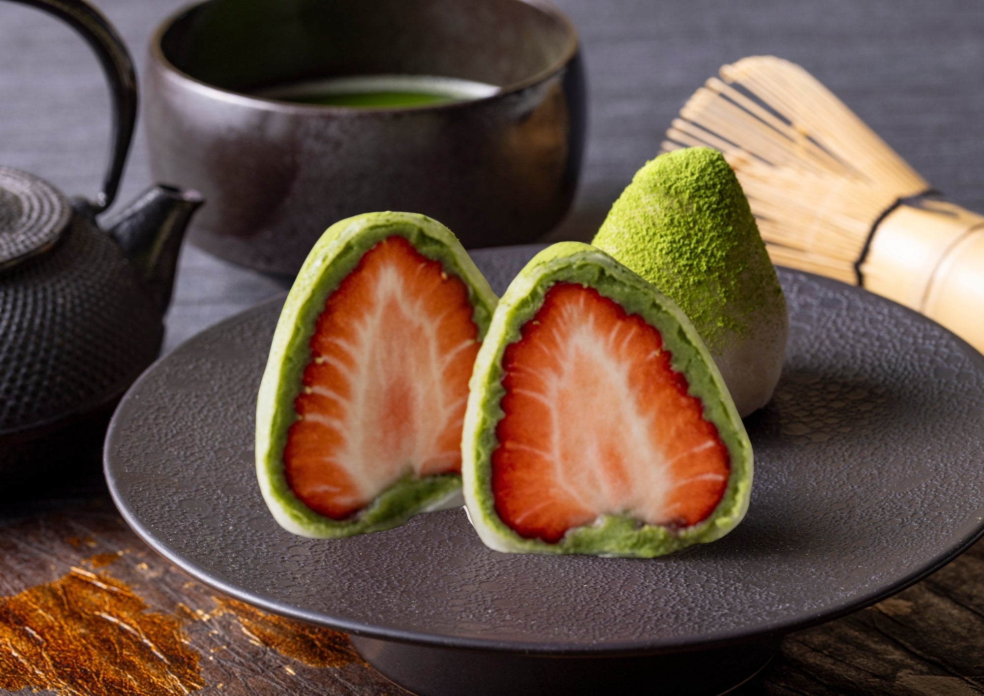 抹茶いちご大福 (4個入り)