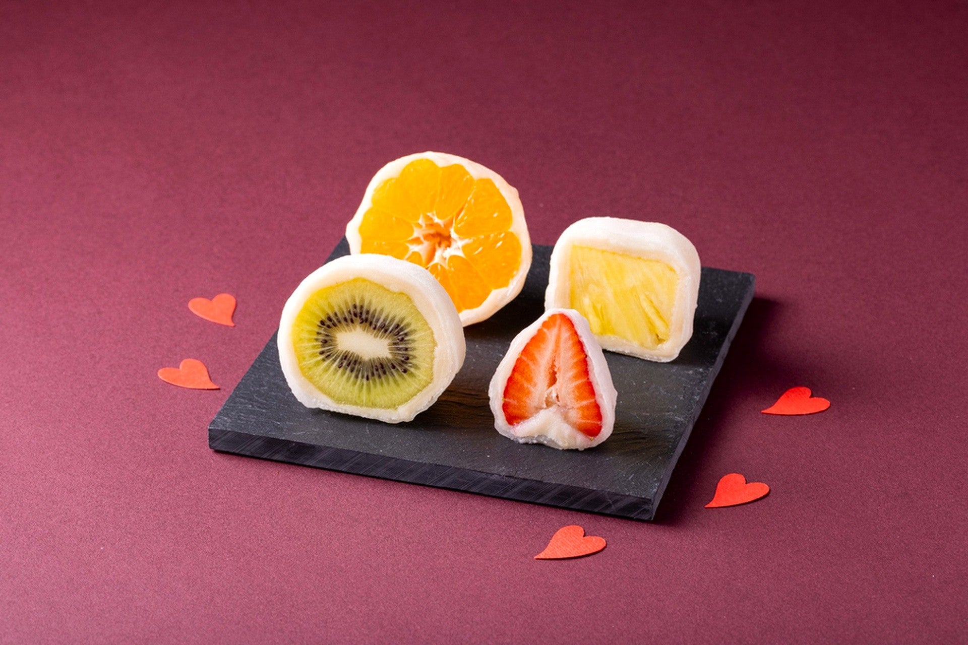 【バレンタイン限定】ハートいちご大福入りフルーツ大福4個セット