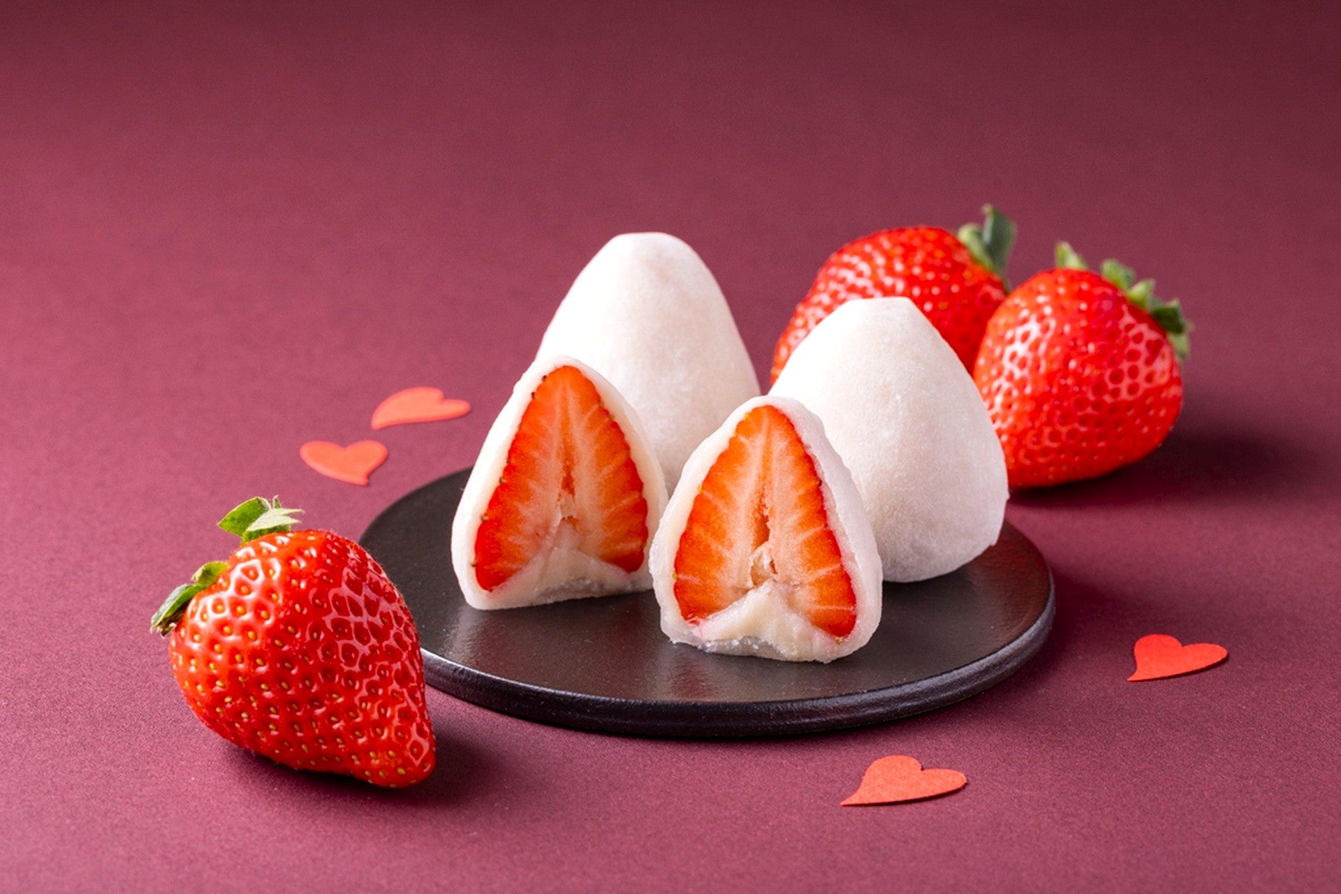 バレンタイン限定】ハートいちご大福（4個入り）